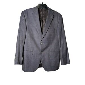 Daniel Cremieux X Loro Piana Blazer Men's 40S Blue‎ Plaid Wool Sport Coat #CD9-5